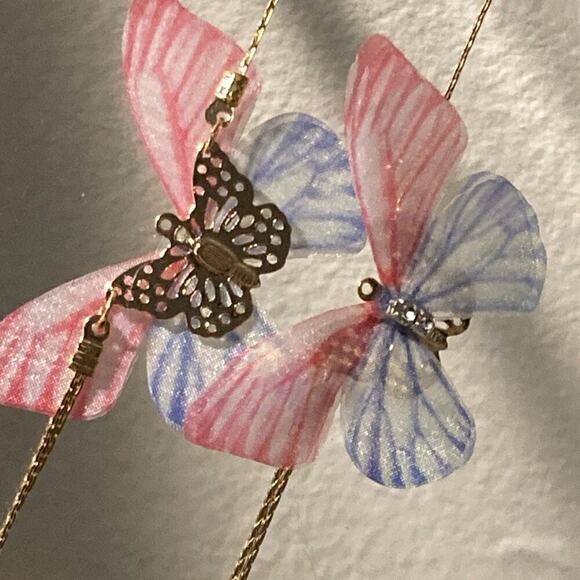 Drop Earrings butterfly - Picture 3 of 4